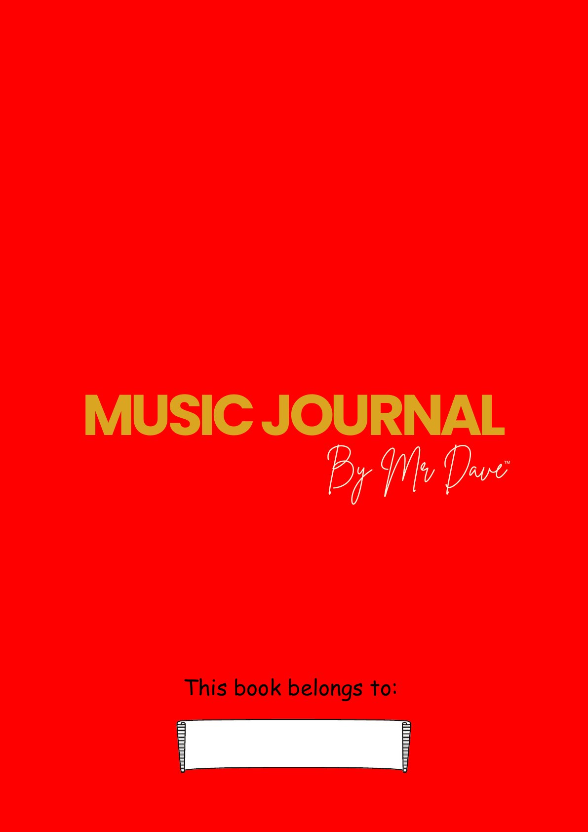 Red Music Journal by Mr Dave cover